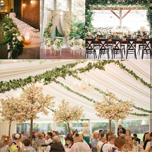 120Pack | Faux Ivy Leaves Garland Wedding Greenery Vines - Picture 11 of 11